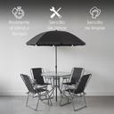 Comedor de Exterior Jardín 6 Piezas