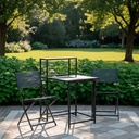 Set Terraza Plegable Mesa y 2 Sillas