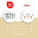 Set Terraza Plegable Mesa y 2 Sillas