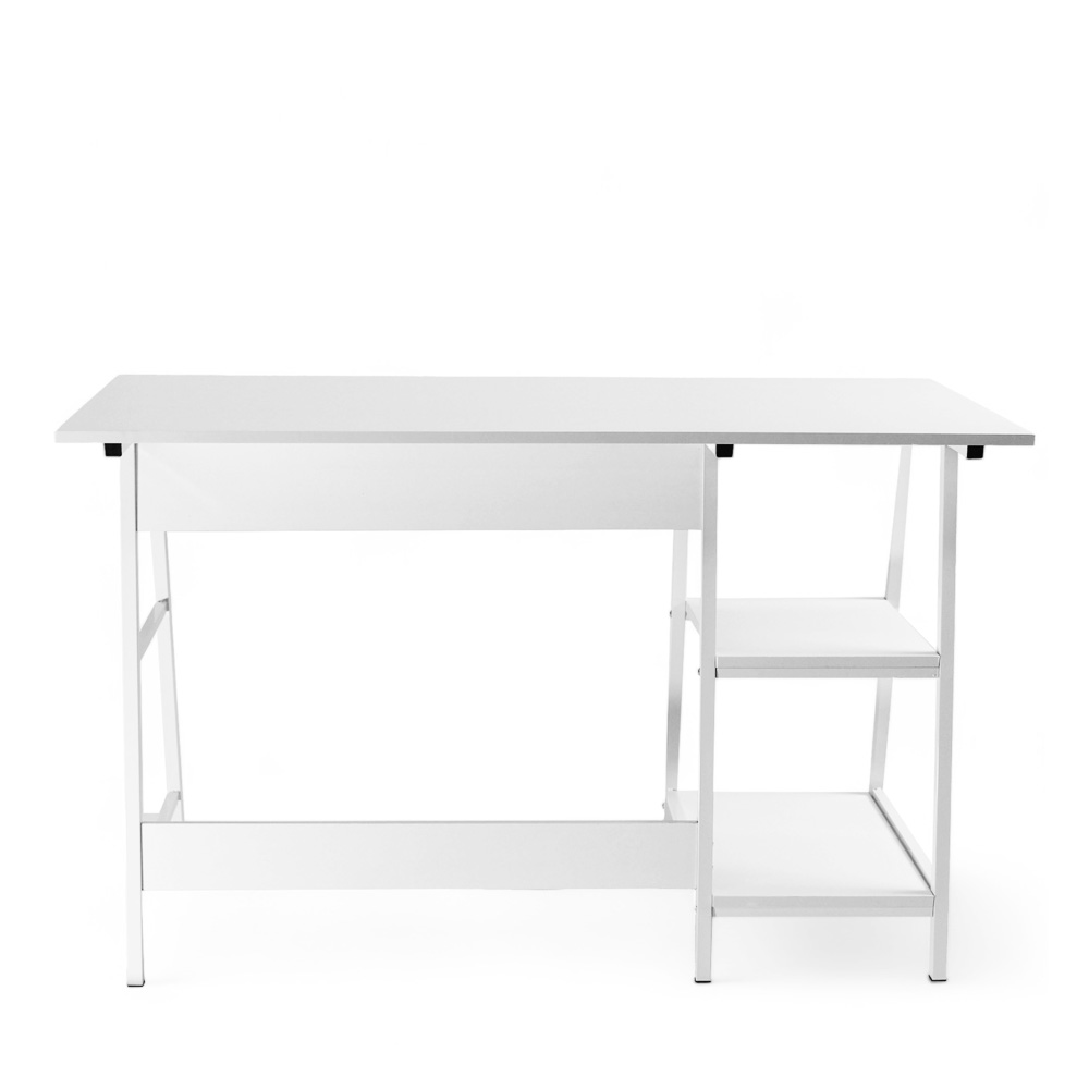 Escritorio estantería 2 niveles Blanco