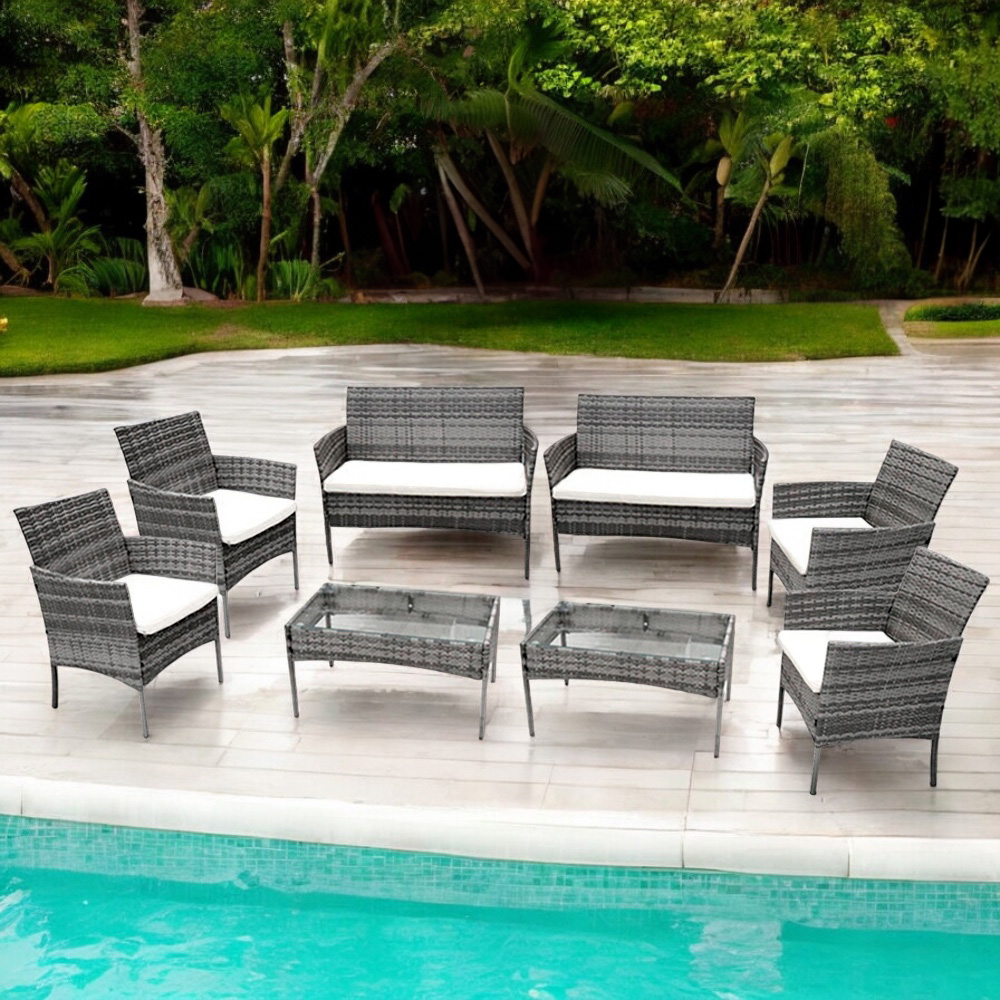 2 Salas de Jardin 4P Gris