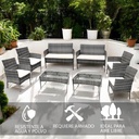 2 Salas de Jardin 4P Gris