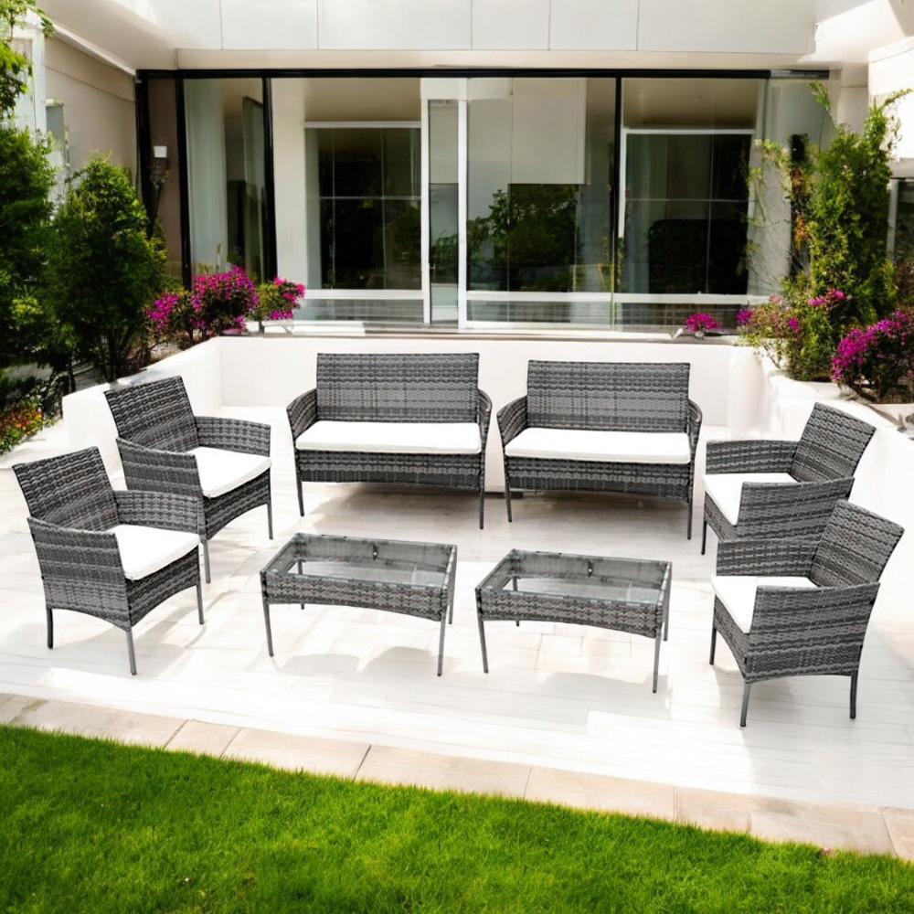 2 Salas de Jardin 4P Gris