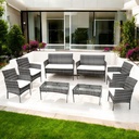 2 Salas de Jardin 4P Gris