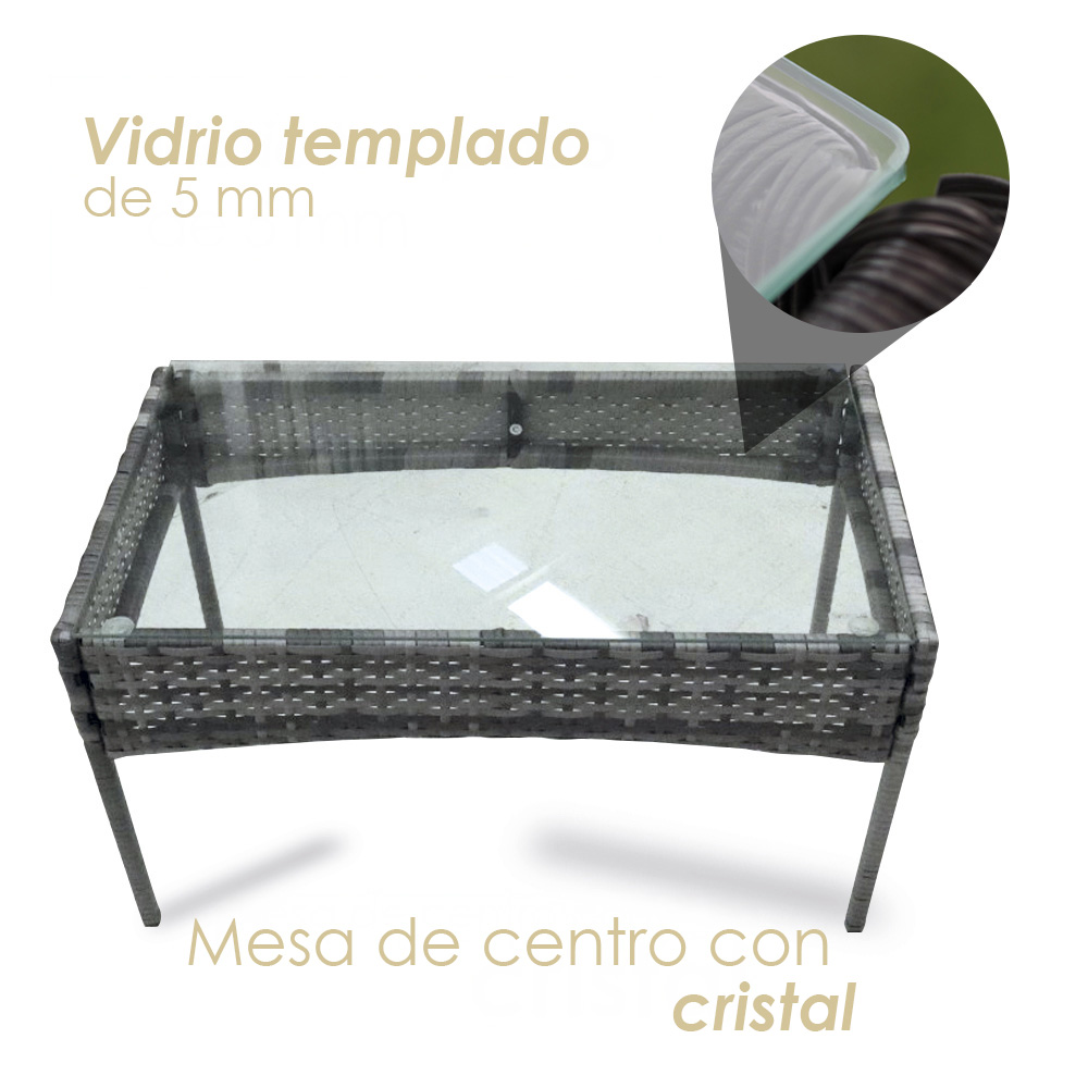 2 Salas de Jardin 4P Gris