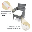 2 Salas de Jardin 4P Gris