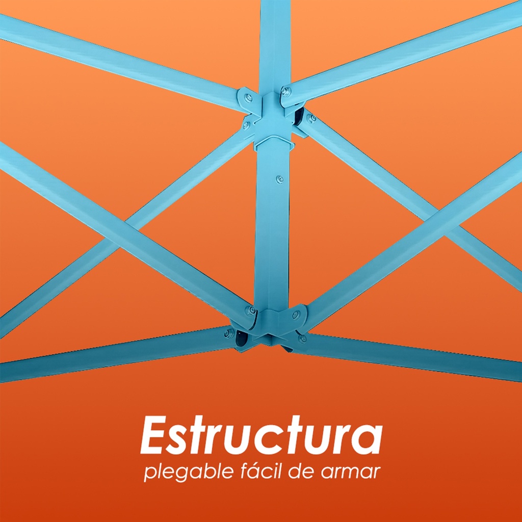 Toldo Plegable 2x3 Naranja
