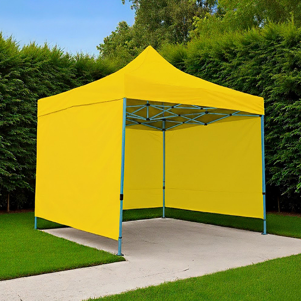 Toldo Plegable 2x2 con Paredes Amarillo