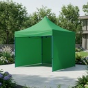 Toldo Plegable 3x3 con Paredes Verde