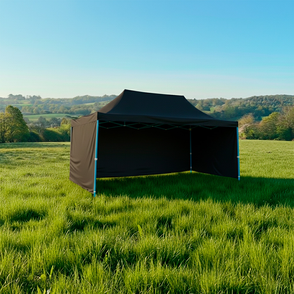 Toldo Plegable 3x4.5 con Paredes Negro