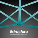 Toldo Plegable 3x4.5 con Paredes Negro