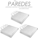 Toldo Plegable con Paredes 2x2 Blanco