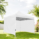 Toldo Plegable con Paredes 3x3 Blanco