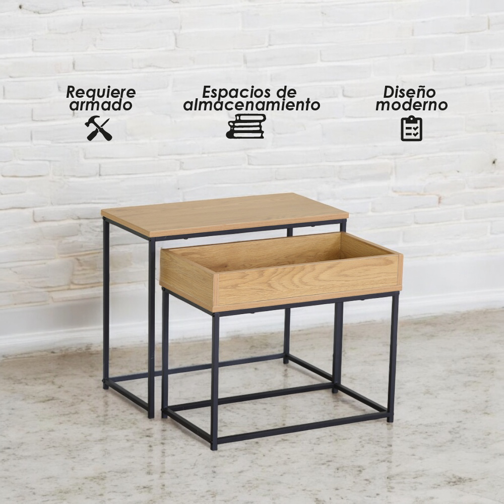Mesa auxiliar baja moderna