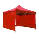 Toldo Plegable con Paredes 3x3 Rojo