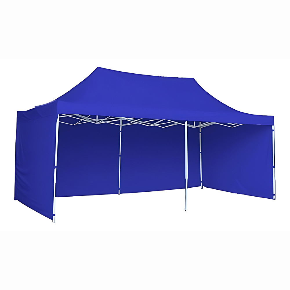Toldo Plegable con Paredes 3x6 Azul