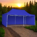 Toldo Plegable con Paredes 3x6 Azul