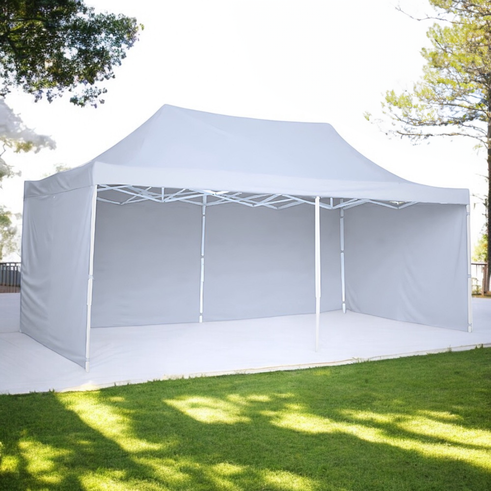 Toldo Plegable con Paredes 3x6 Blanco