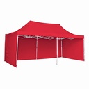 Toldo Plegable con Paredes 3x6 Rojo