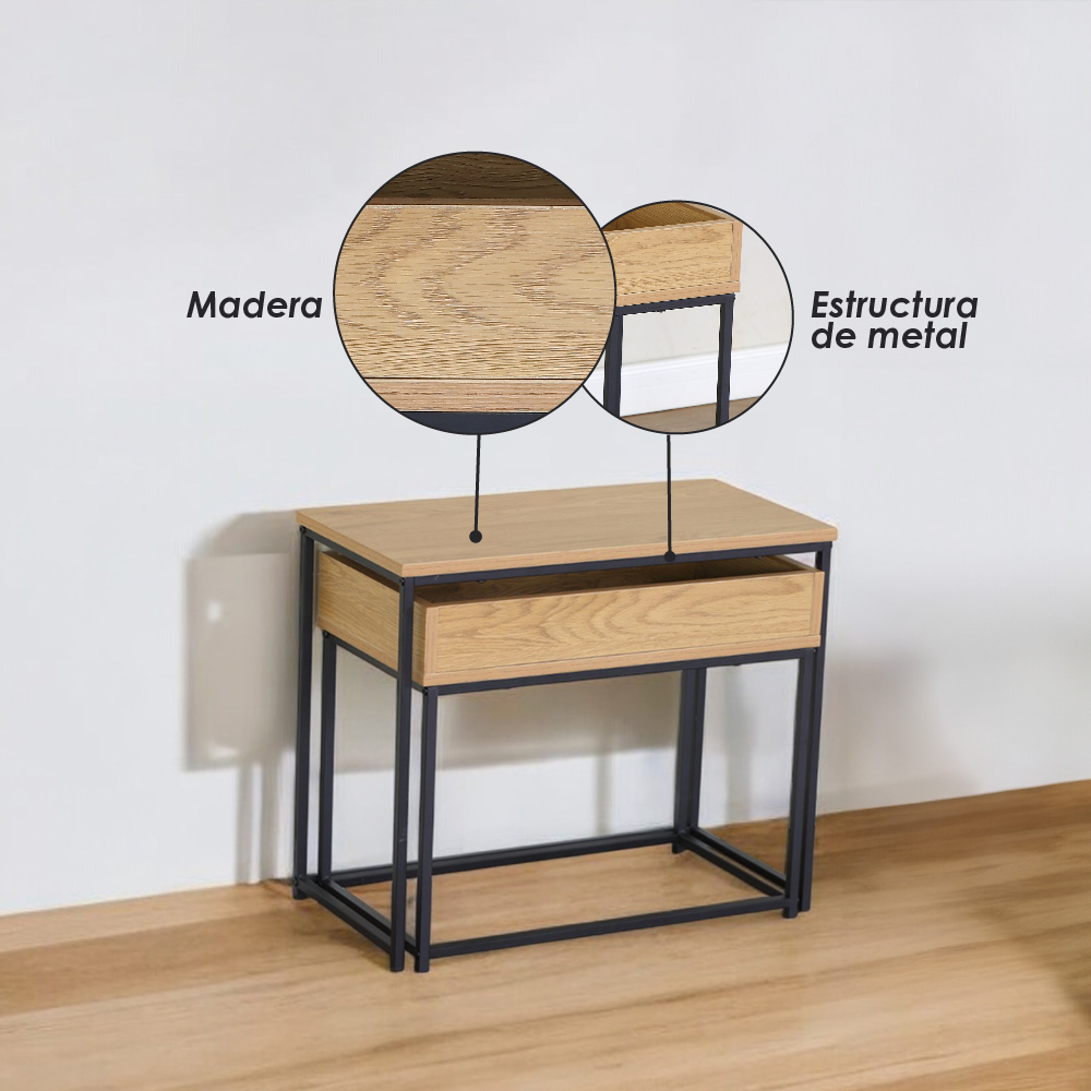Mesa auxiliar baja moderna