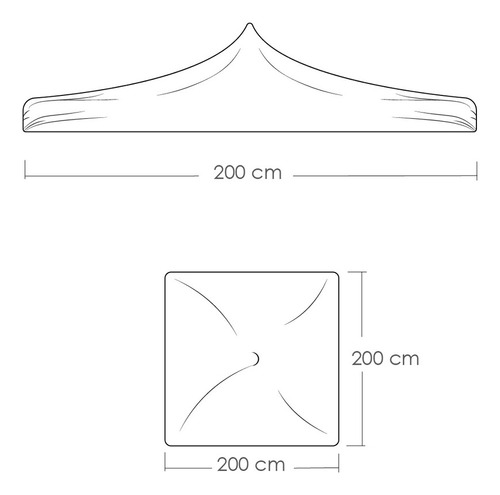 Toldo Plegable 2x2 Azul