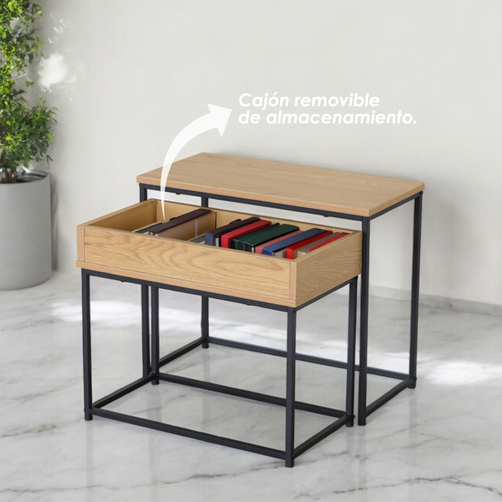Mesa auxiliar baja moderna