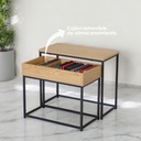 Mesa auxiliar baja moderna