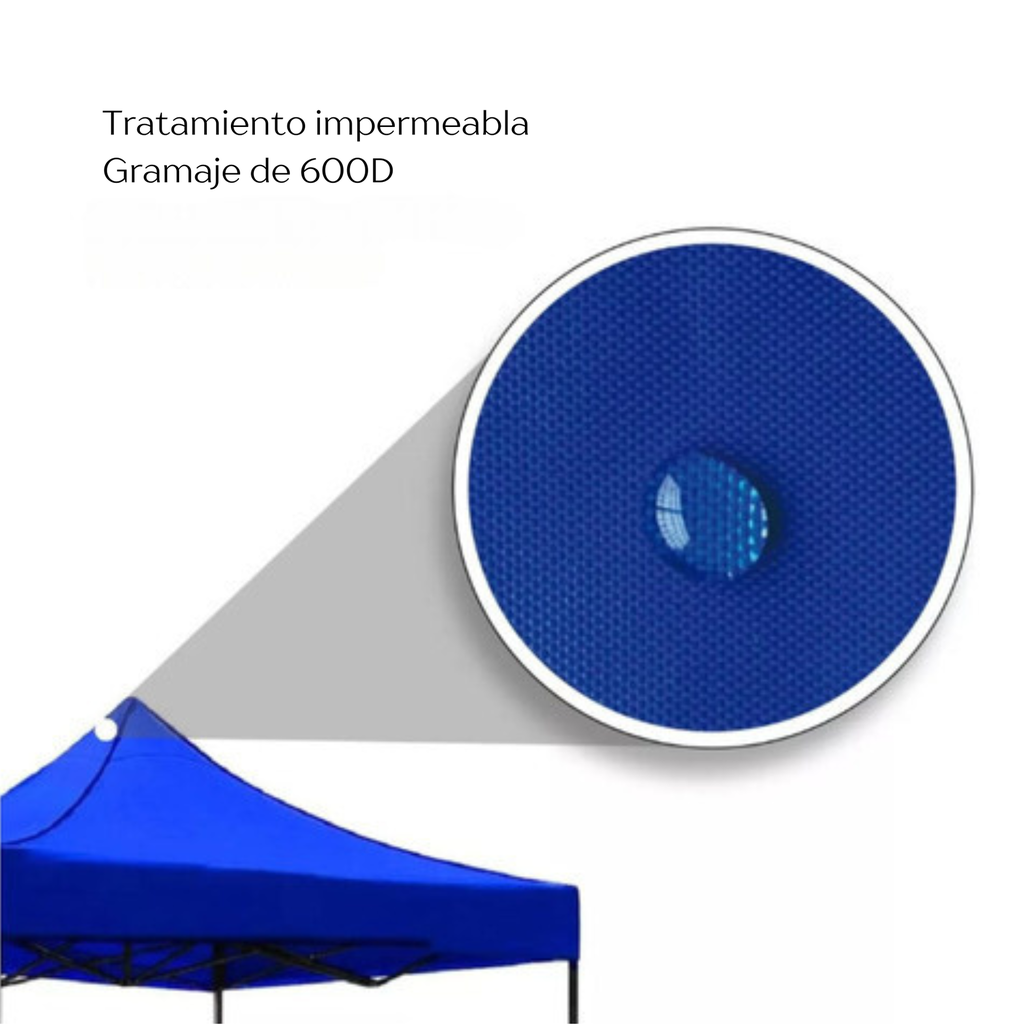 Toldo Plegable 2x2 Azul