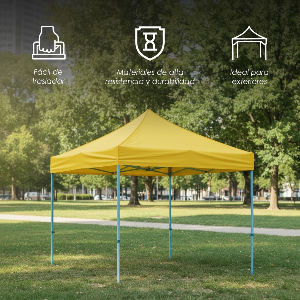 Toldo Plegable 3x3 Amarillo