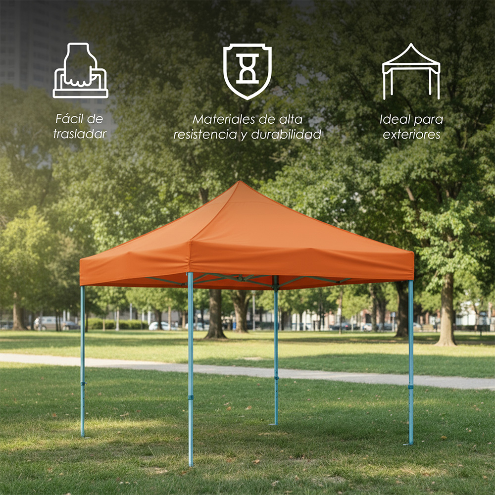 Toldo Plegable 3x3 Naranja