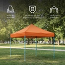 Toldo Plegable 3x3 Naranja