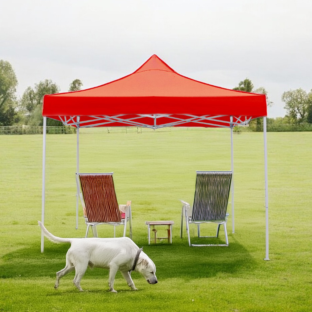 Toldo Plegable 3x3 Rojo