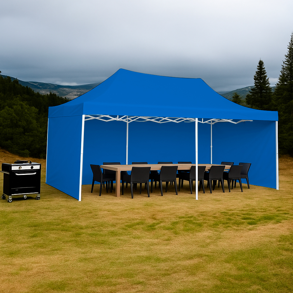 Toldo Plegable 3x4.5 Azul