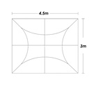 Toldo Plegable 3x4.5 Naranja