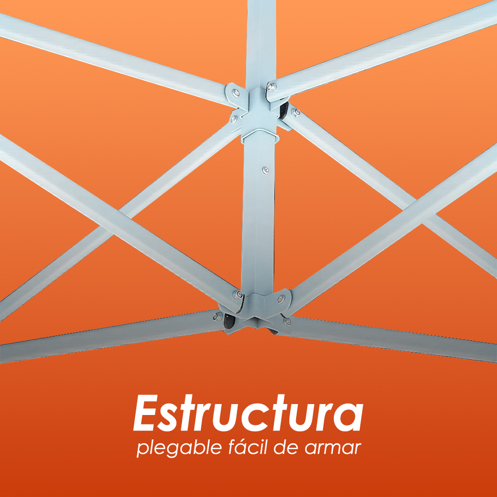 Toldo Plegable 3x4.5 Naranja