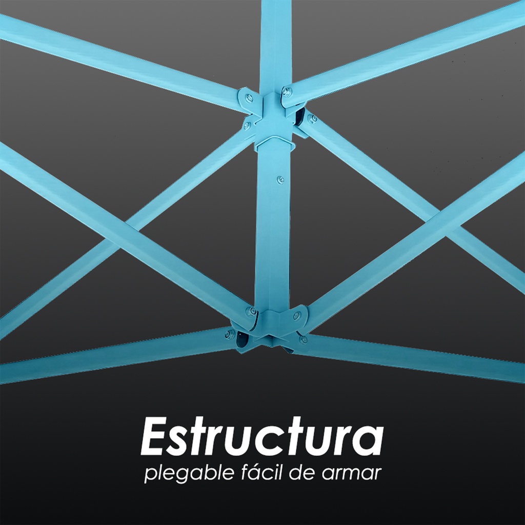 Toldo Plegable 3x4.5 Negro