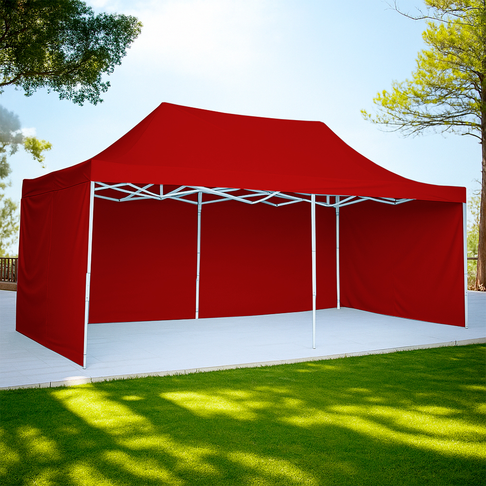 Toldo Plegable 3x4.5 Rojo