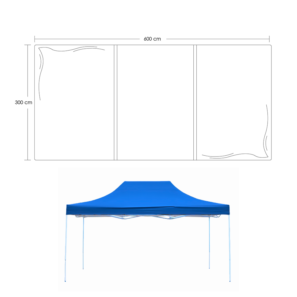Toldo Plegable 3x6 Azul
