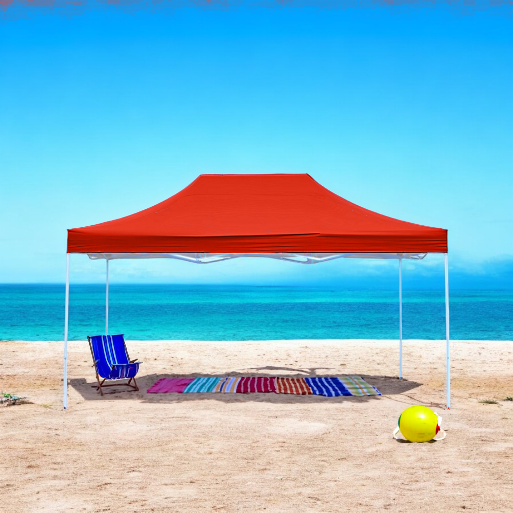 Toldo Plegable 3x6 Rojo