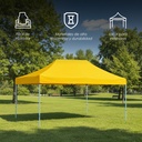 Toldo Plegable 2x3 Amarillo