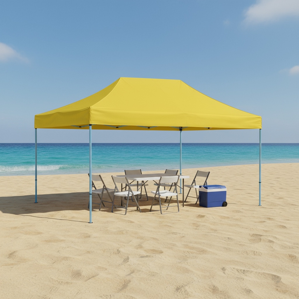 Toldo Plegable 2x3 Amarillo