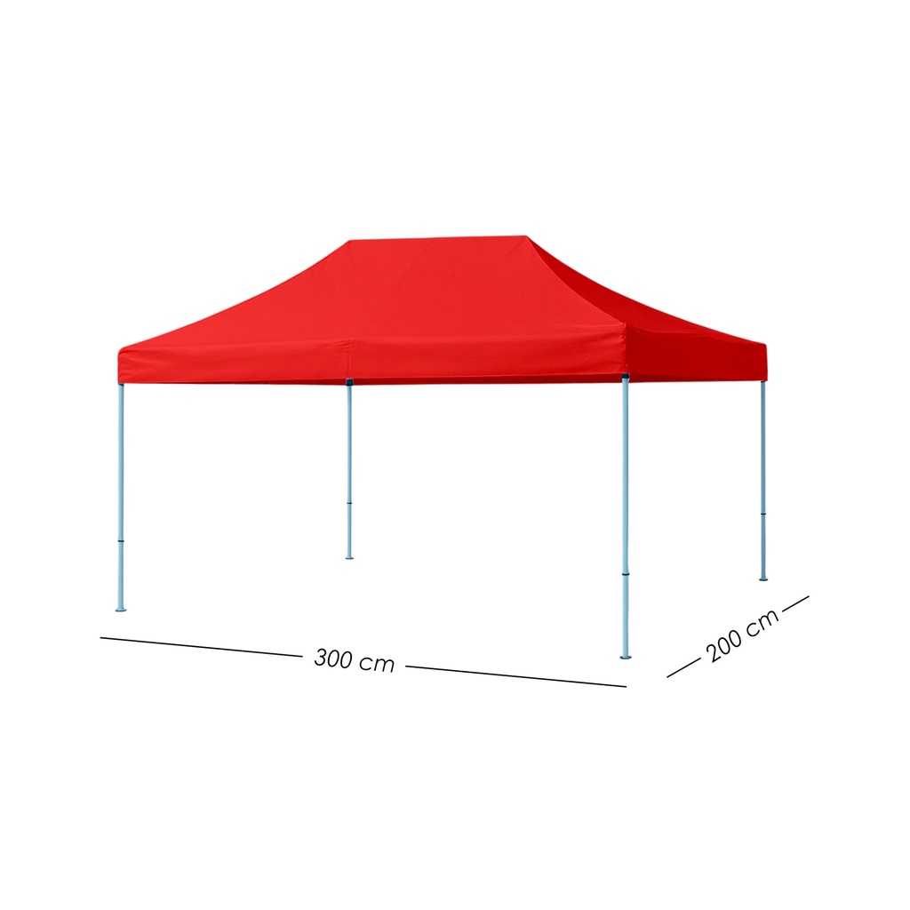 Toldo Plegable 2x3 Rojo
