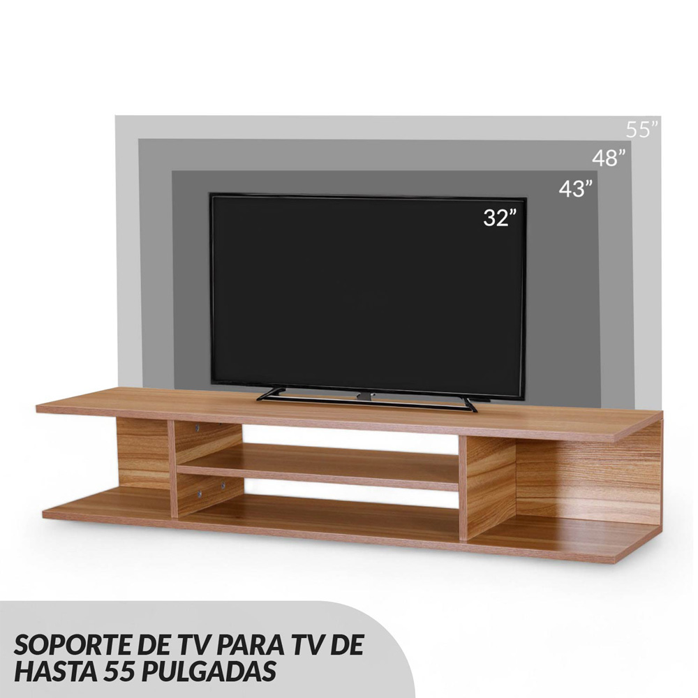 Mueble para TV Repisa Flotante Maple