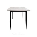 Mesa Comedor de Marmol Blanco con Negro