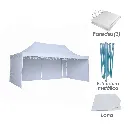 Toldo Plegable con Paredes 3x6 Blanco.webp