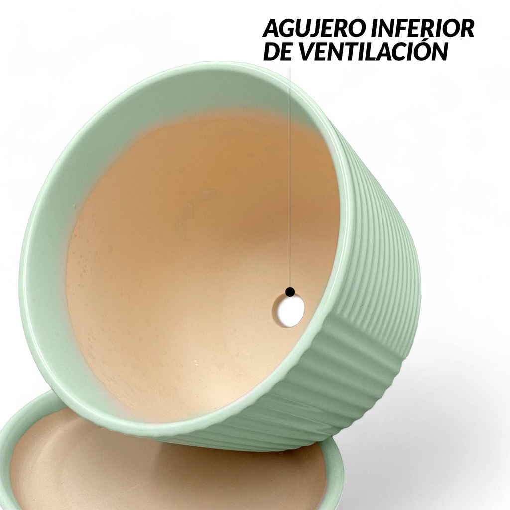 Juego de macetero 3 piezas JT250 Verde