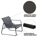 Sala de jardin de 4 Pzs Negro