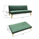 Sofa Cama 3 Plazas Gris