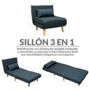 Sofa Cama Individual Gris