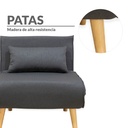 Sofa Cama Individual Gris